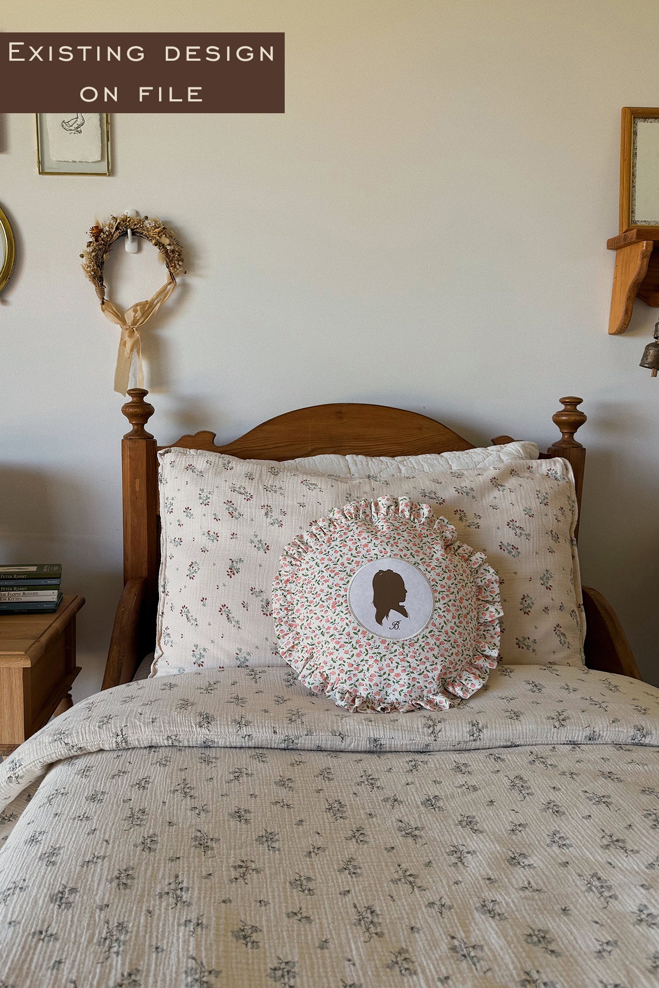 PRE-ORDER Custom Silhouette on Decorative Pillow - Existing Silhouette Design on File