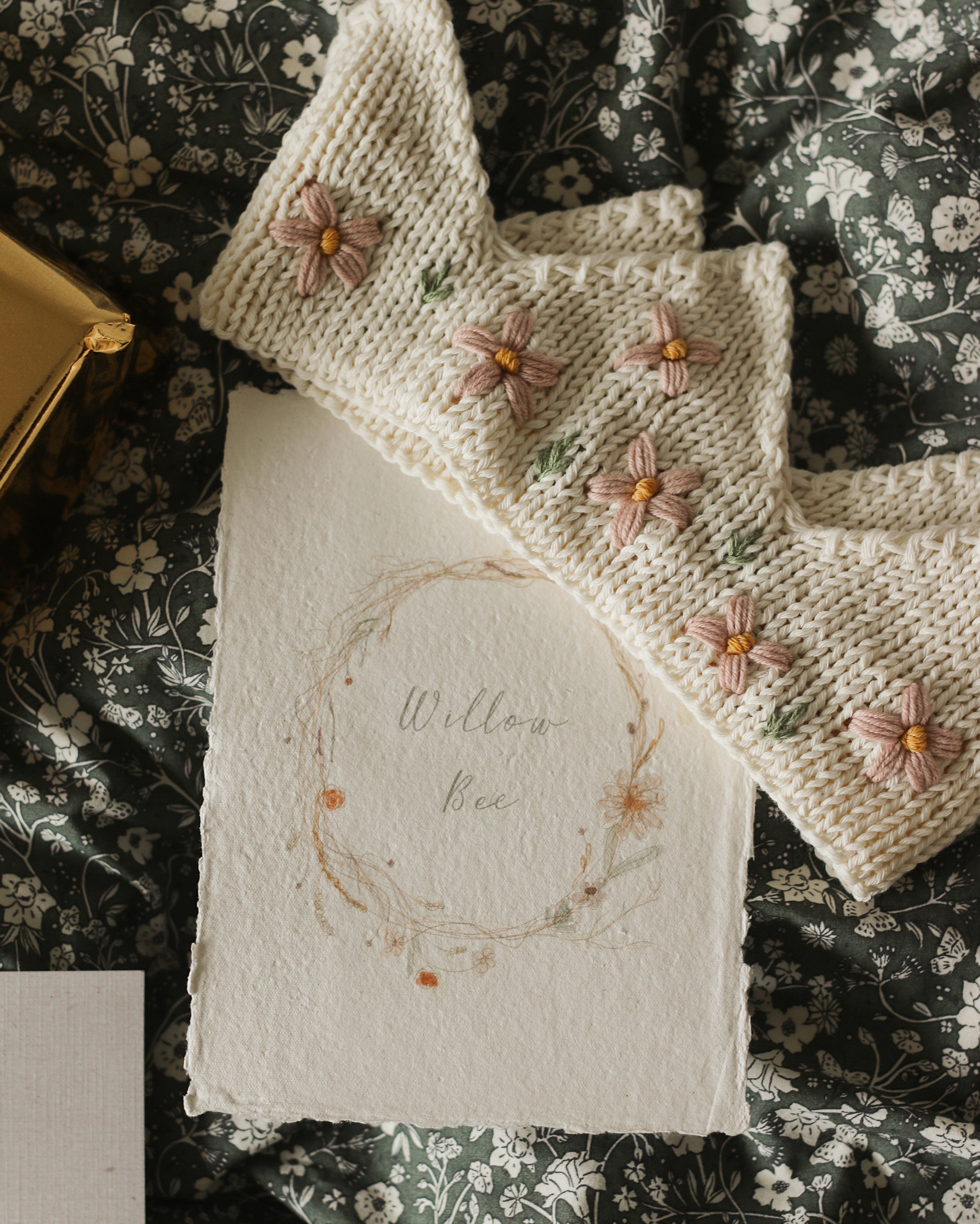 Custom Name Print on Handmade Paper