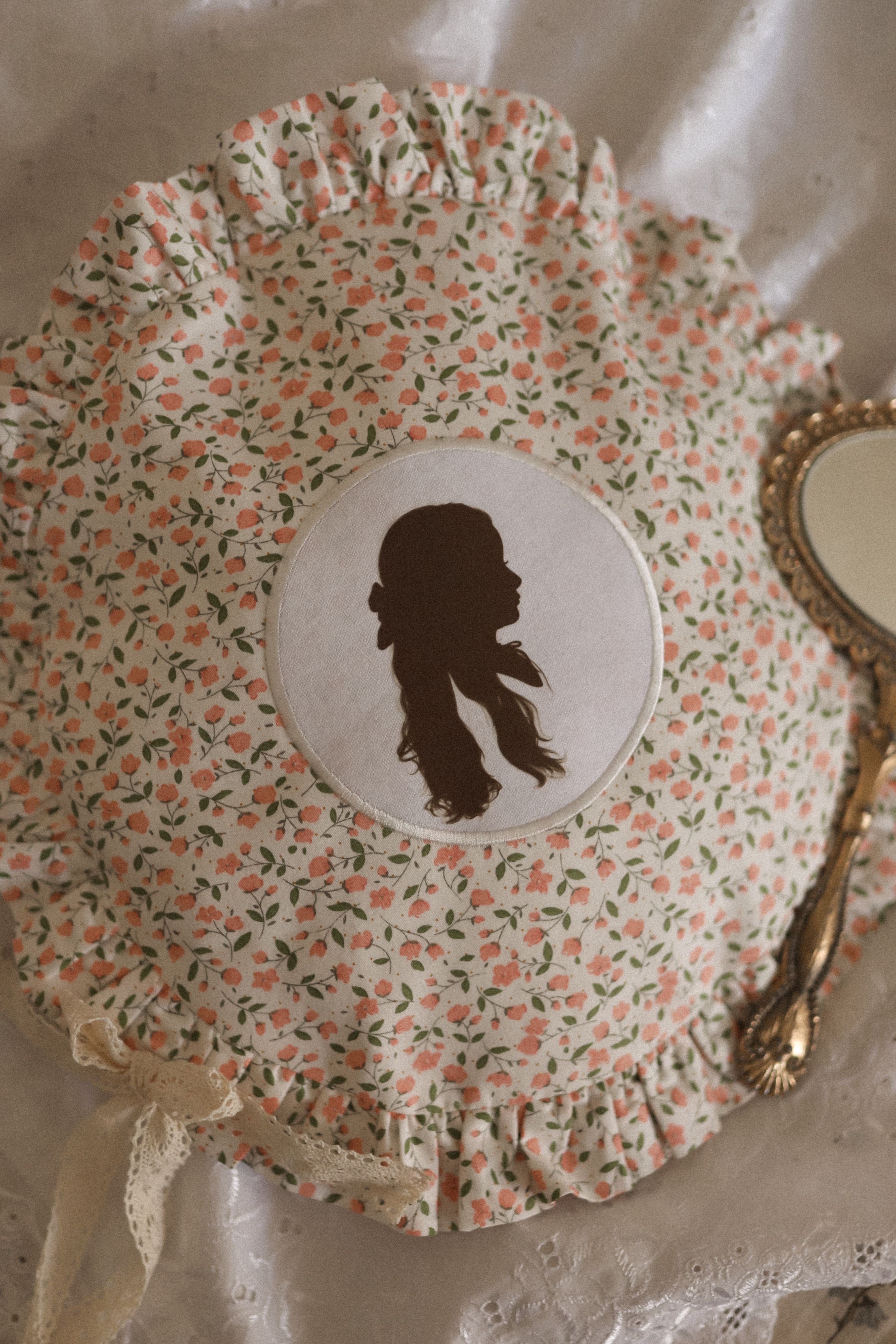 Custom Silhouette on Decorative Pillow