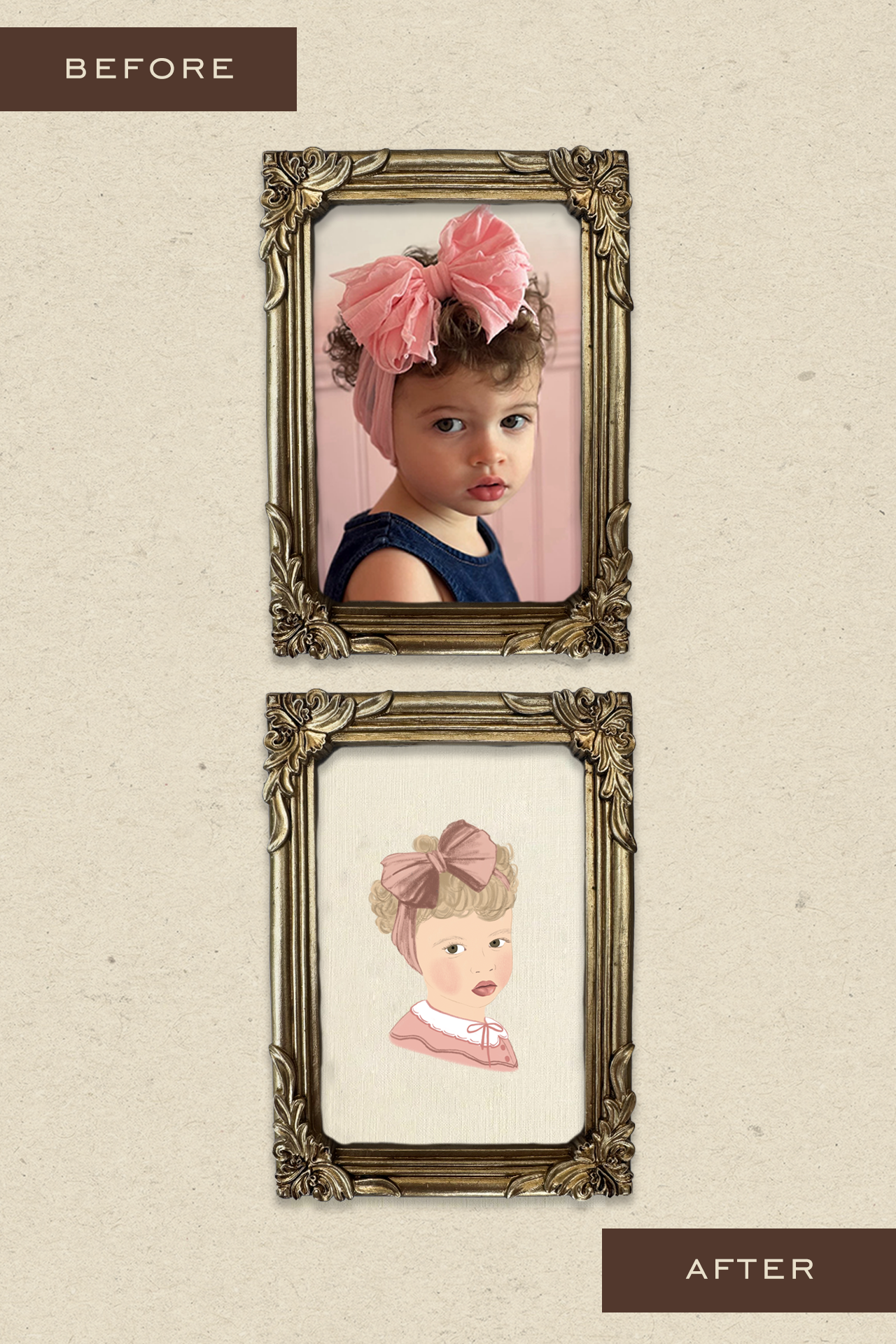 Petite Child Portrait – Linen
