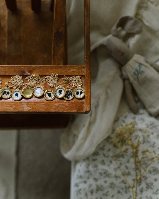 Silhouette Locket - (Locket Only/No Chain)