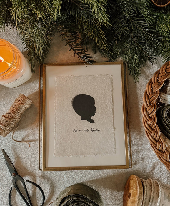 Handmade Paper Silhouette Print