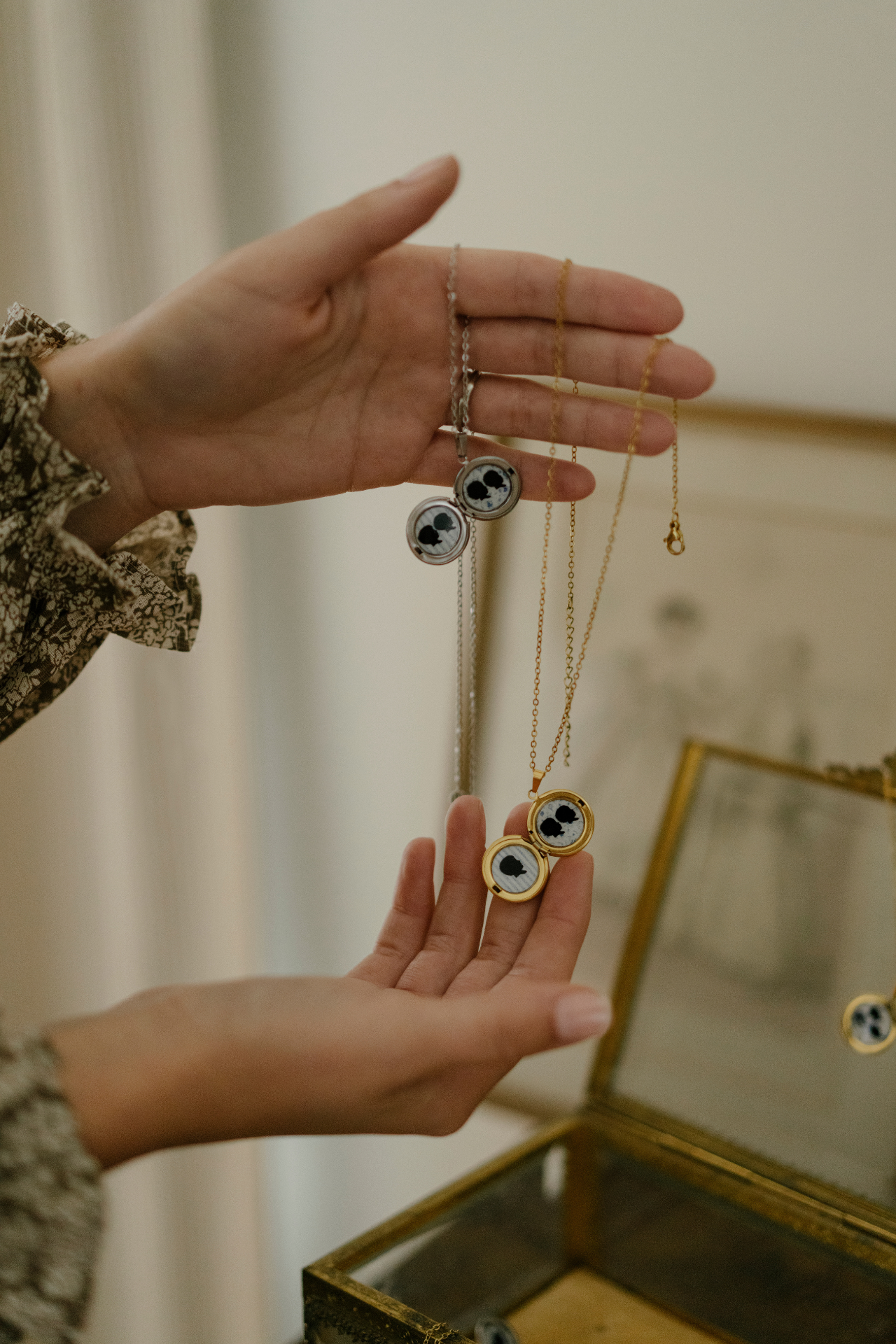 Custom Silhouette Locket Necklace