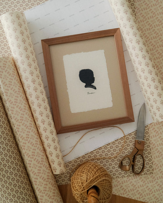 Handmade Paper Silhouette Print