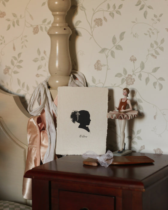 Handmade Paper Silhouette Print