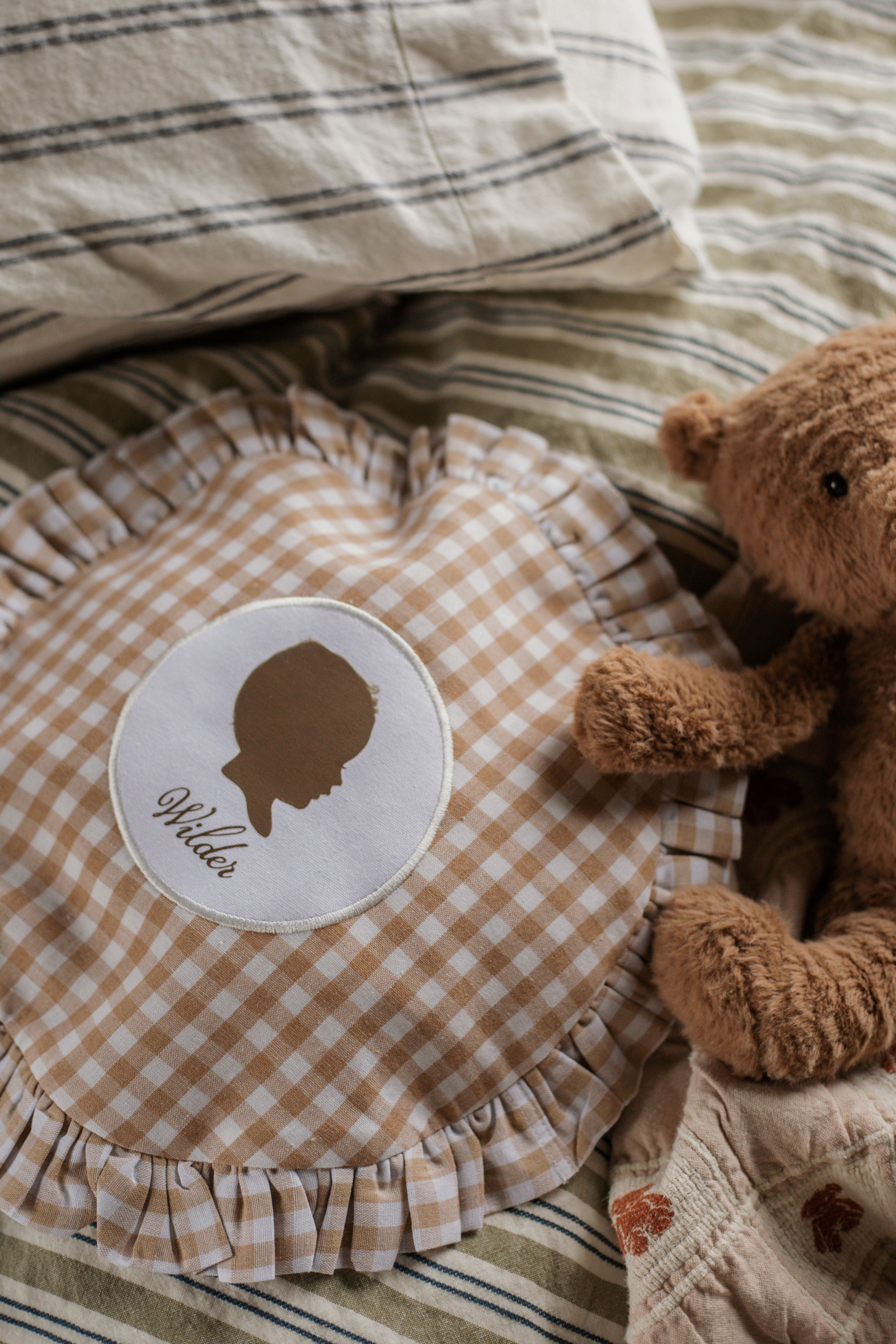 PRE-ORDER Custom Silhouette on Decorative Pillow - Existing Silhouette Design on File