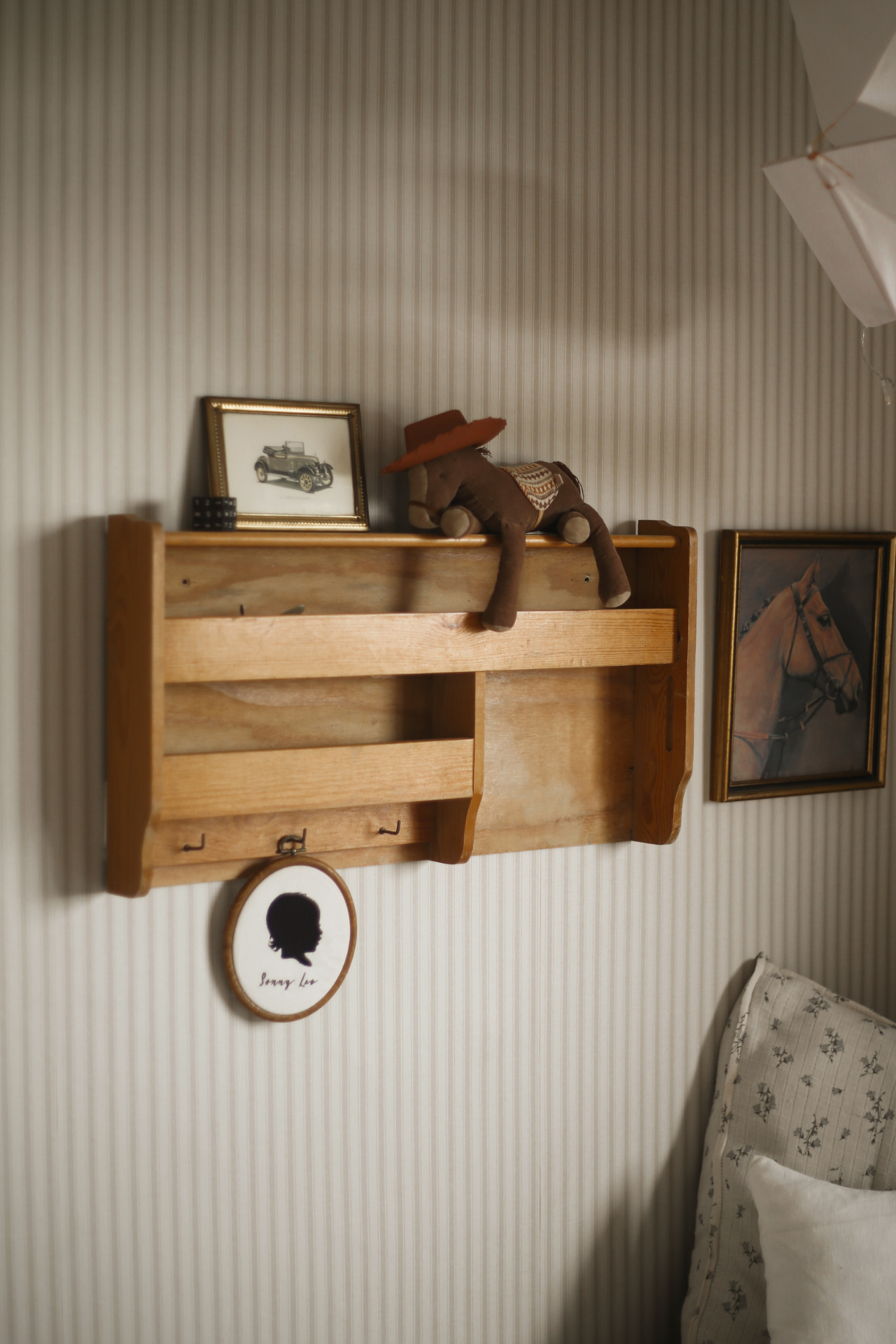 Embroidered Silhouette Keepsake Hoop