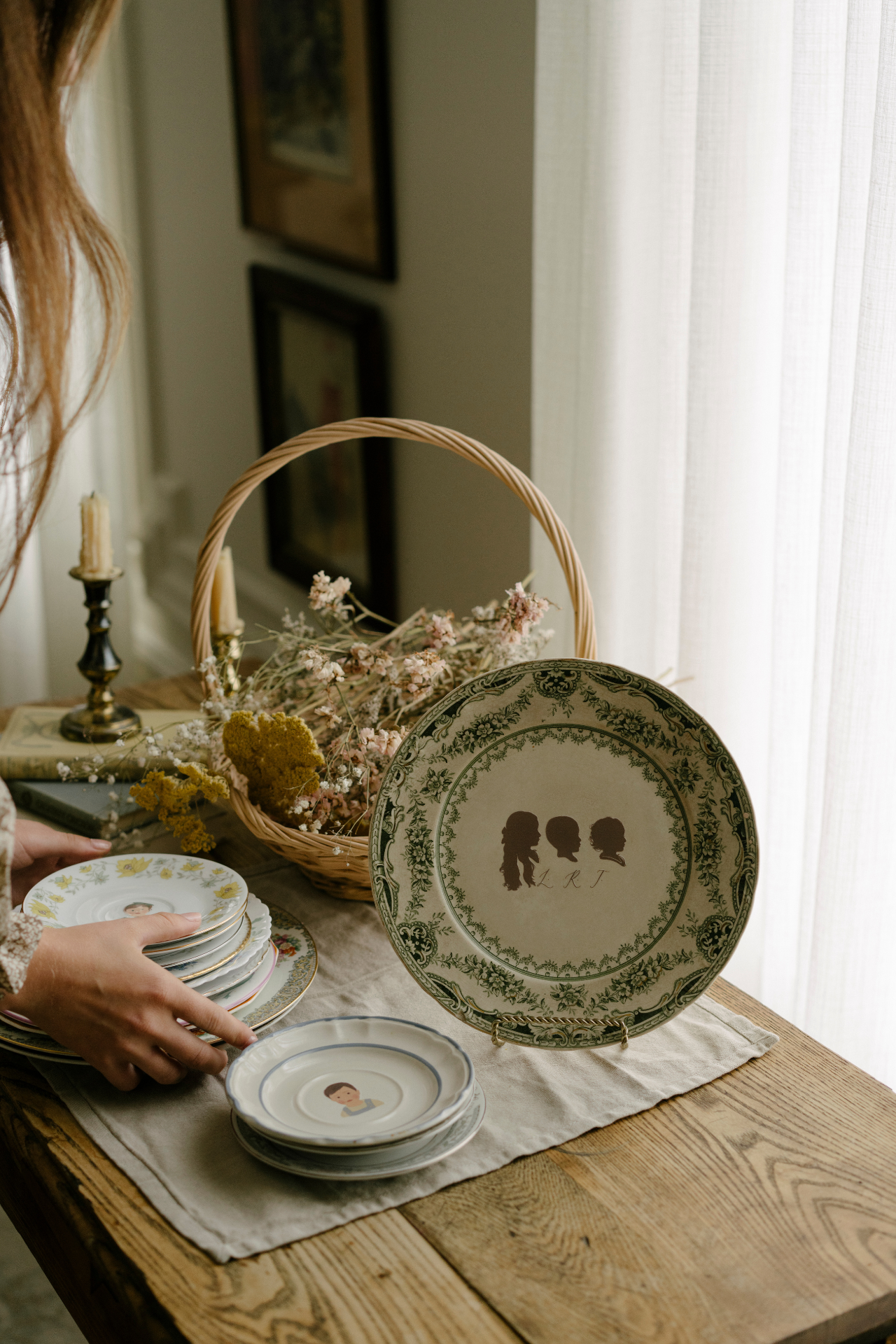 Step 1: Custom Decorative Portrait Plate - June